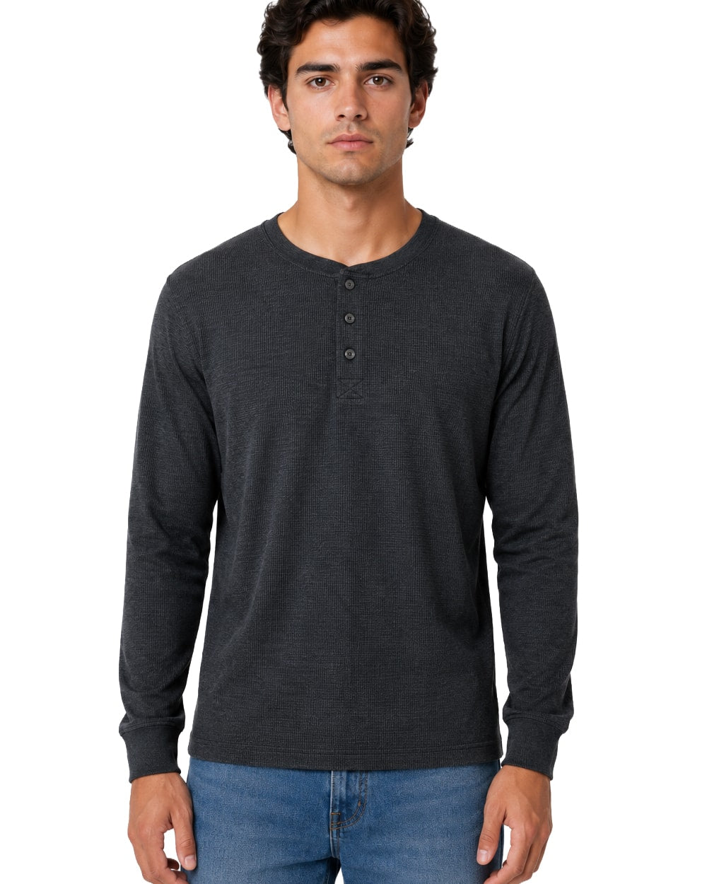 Men's Thermal Top Henley Neck #TH2