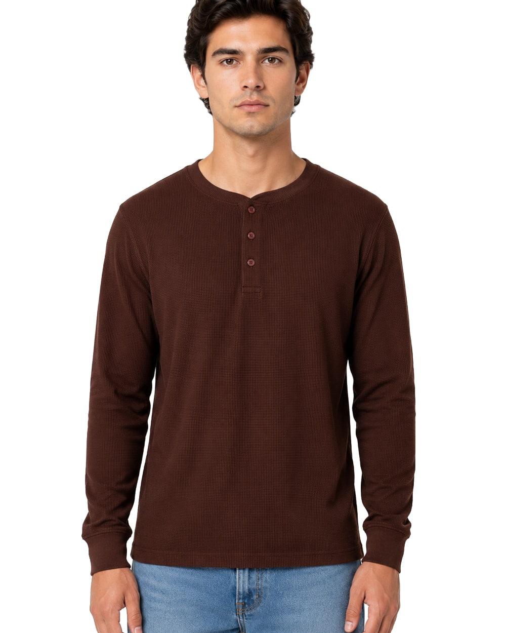 Men's Thermal Top Henley Neck #TH2