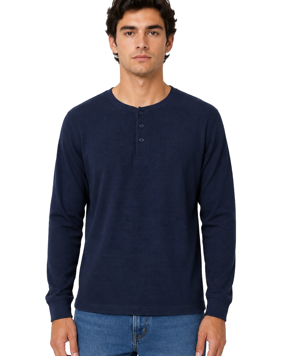 Men's Thermal Top Henley Neck #TH2