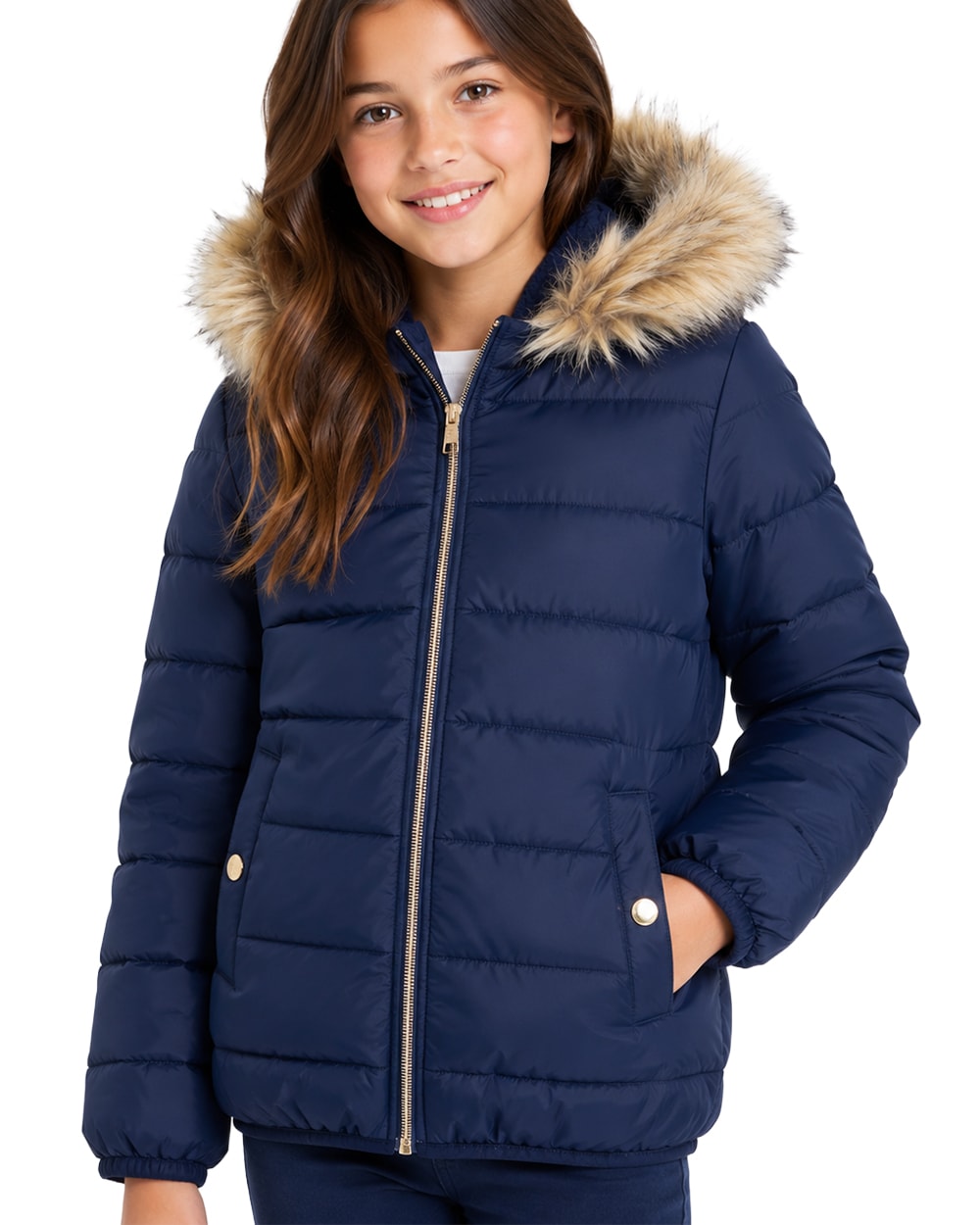 Girls’ Jacket with Sherpa Lining #J42