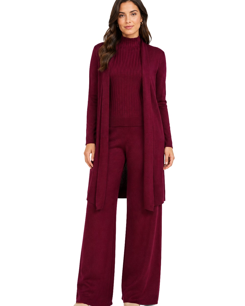 Women's 3-Piece Ribbed Knit Loungewear Set #11