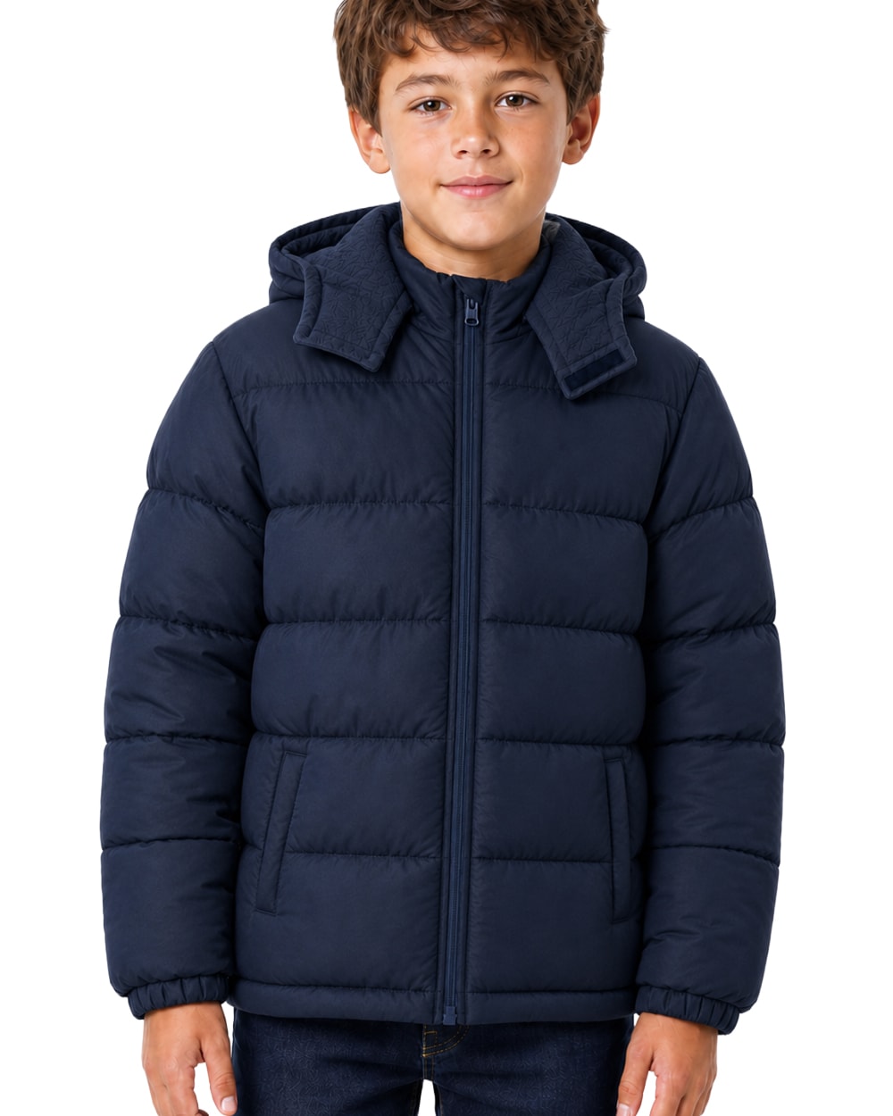 Boys' Puffer Jacket with Removable Hood #R1805