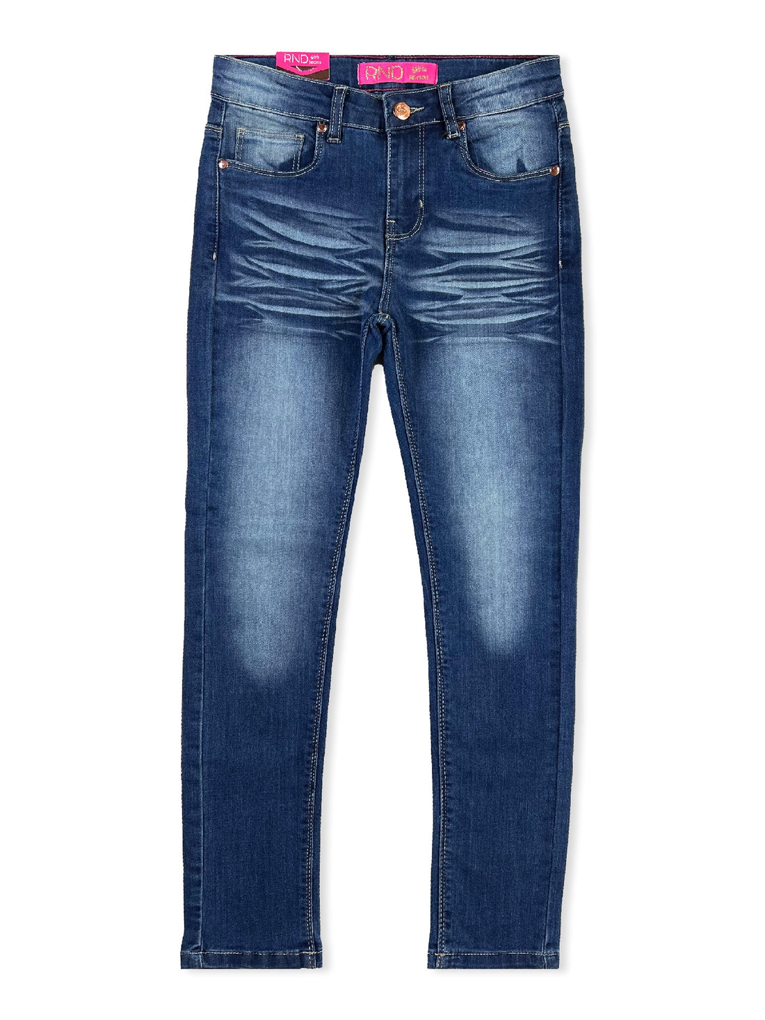 Girls' Faded Skinny Jeans #01