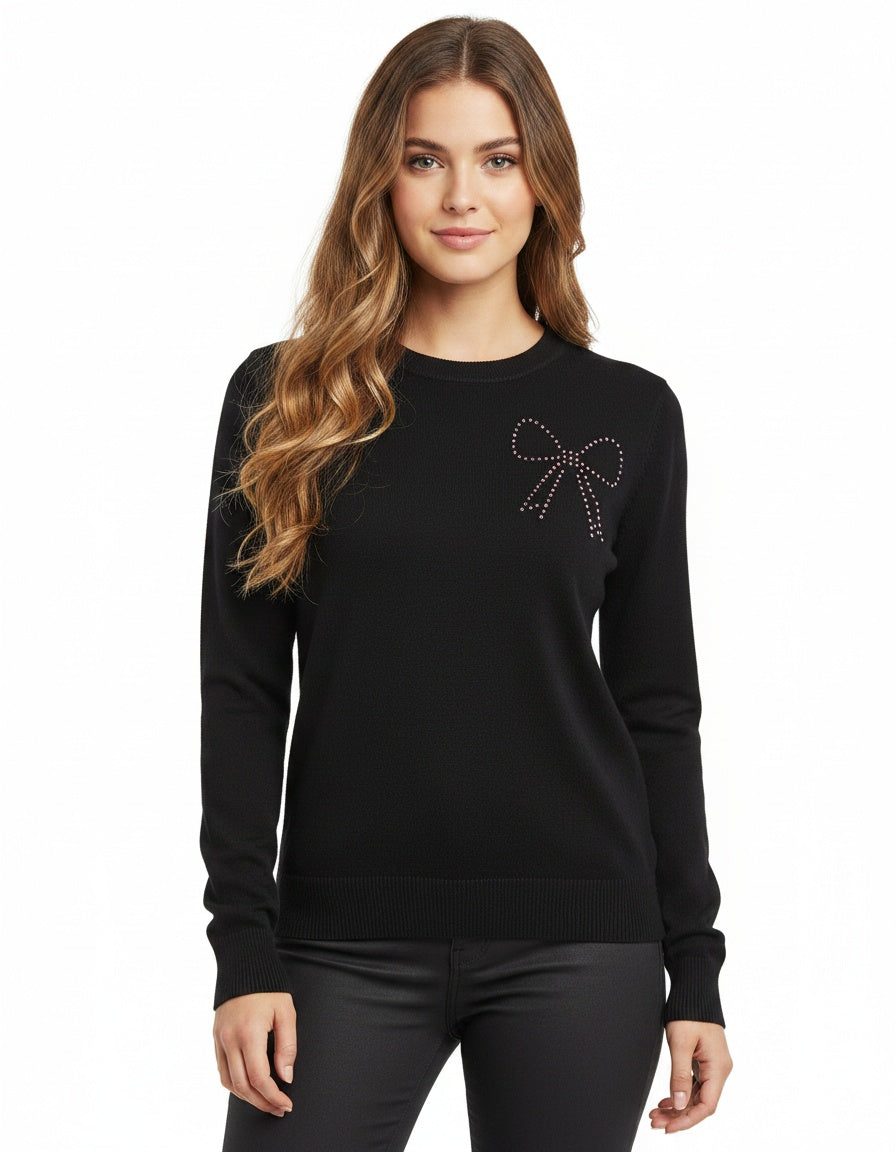 Crewneck Bow Sweater