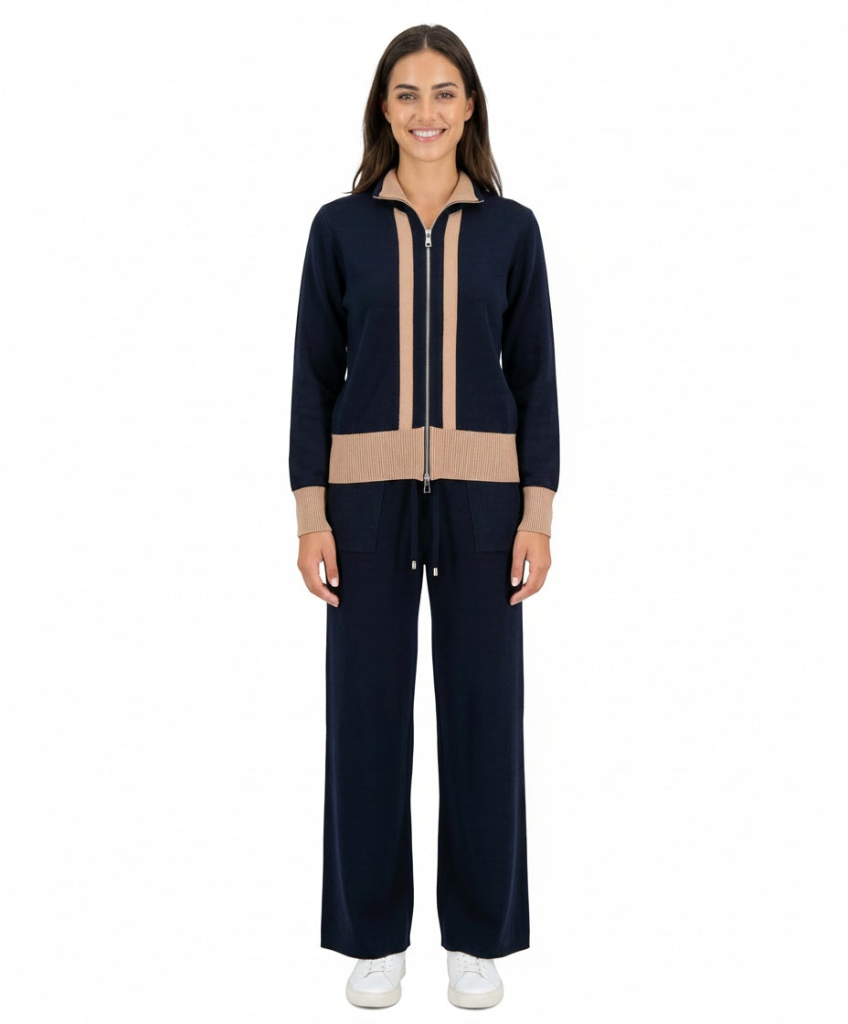 Knit Sweater & Wide-Leg Lounge Set #102