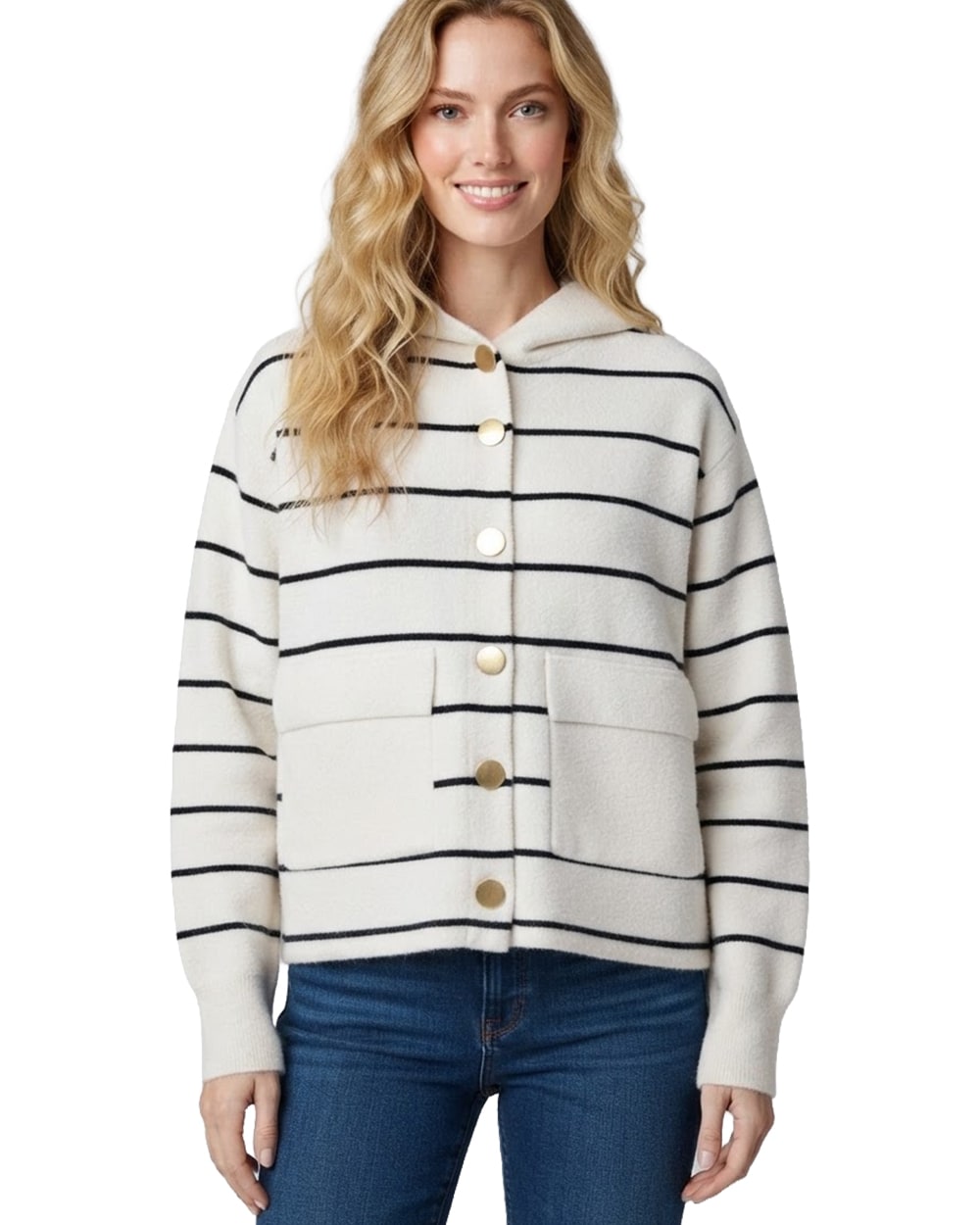 Striped Sweater Jacket #31
