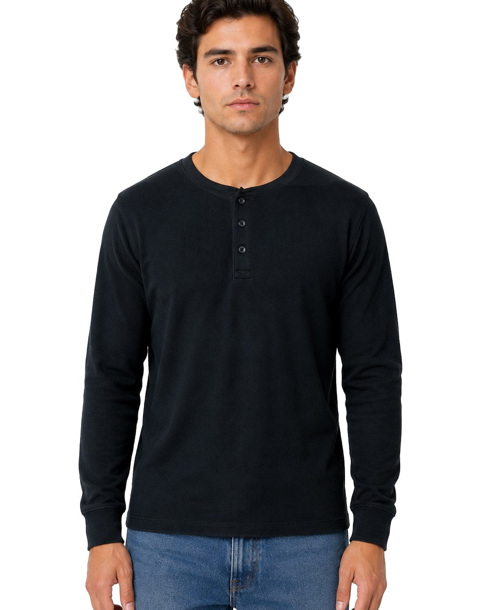 Men's Thermal Top Henley Neck #TH2