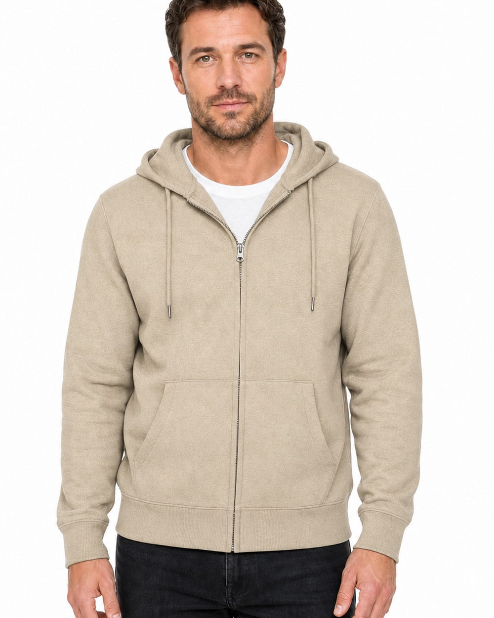 Men's Lightweight Zip Up Fleece Hoodie #02