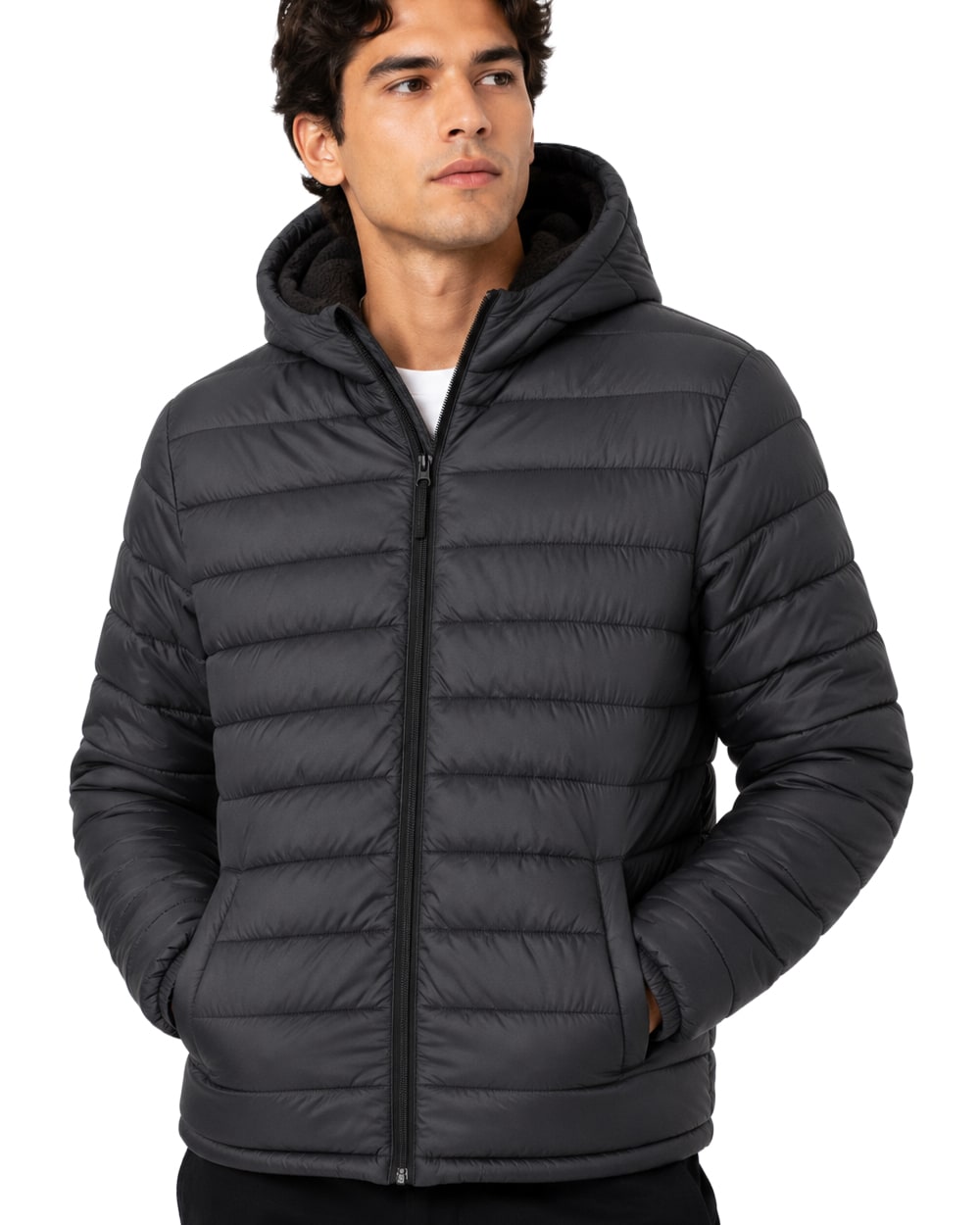 Men's Puffer Jacket With Hood #J21