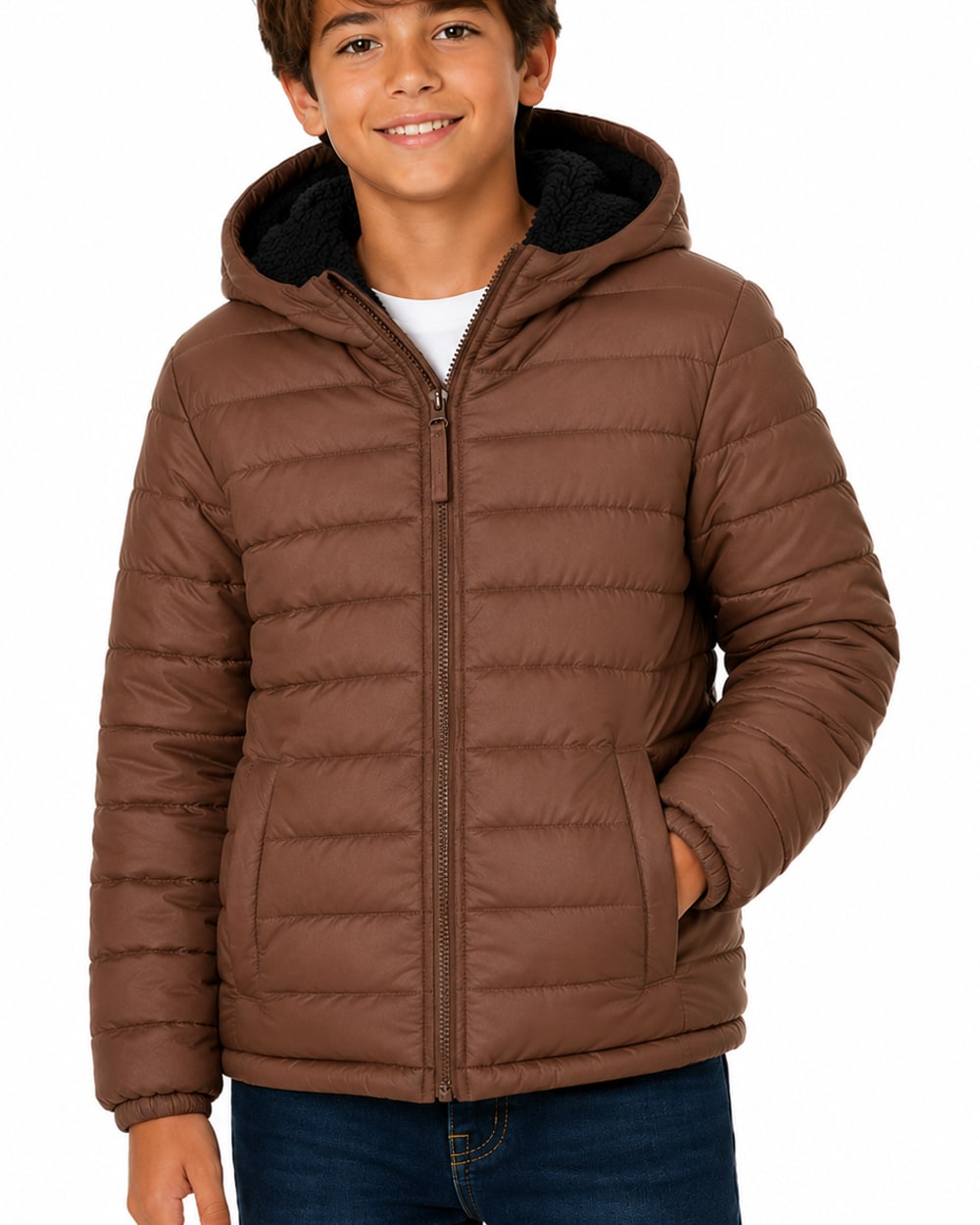 Boys' Reversible Jacket With Sherpa Lining #94-25