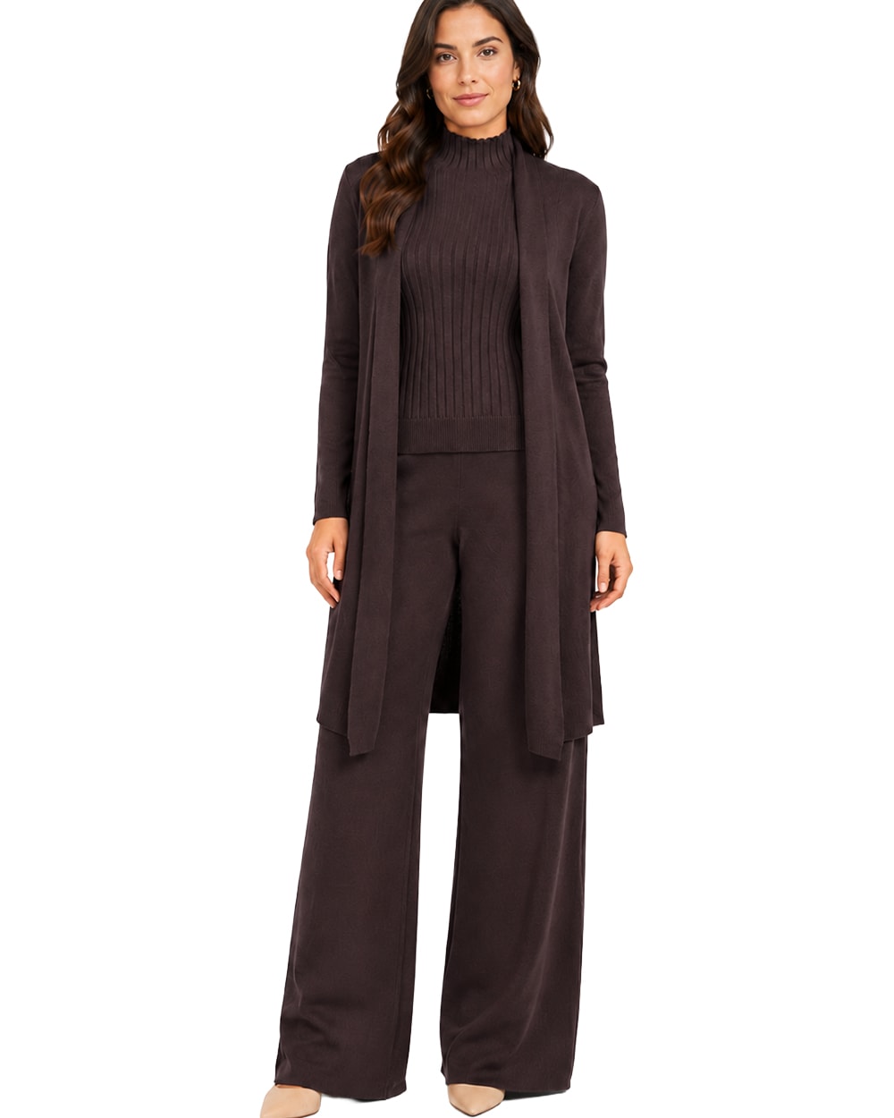 Women's 3-Piece Ribbed Knit Loungewear Set #11