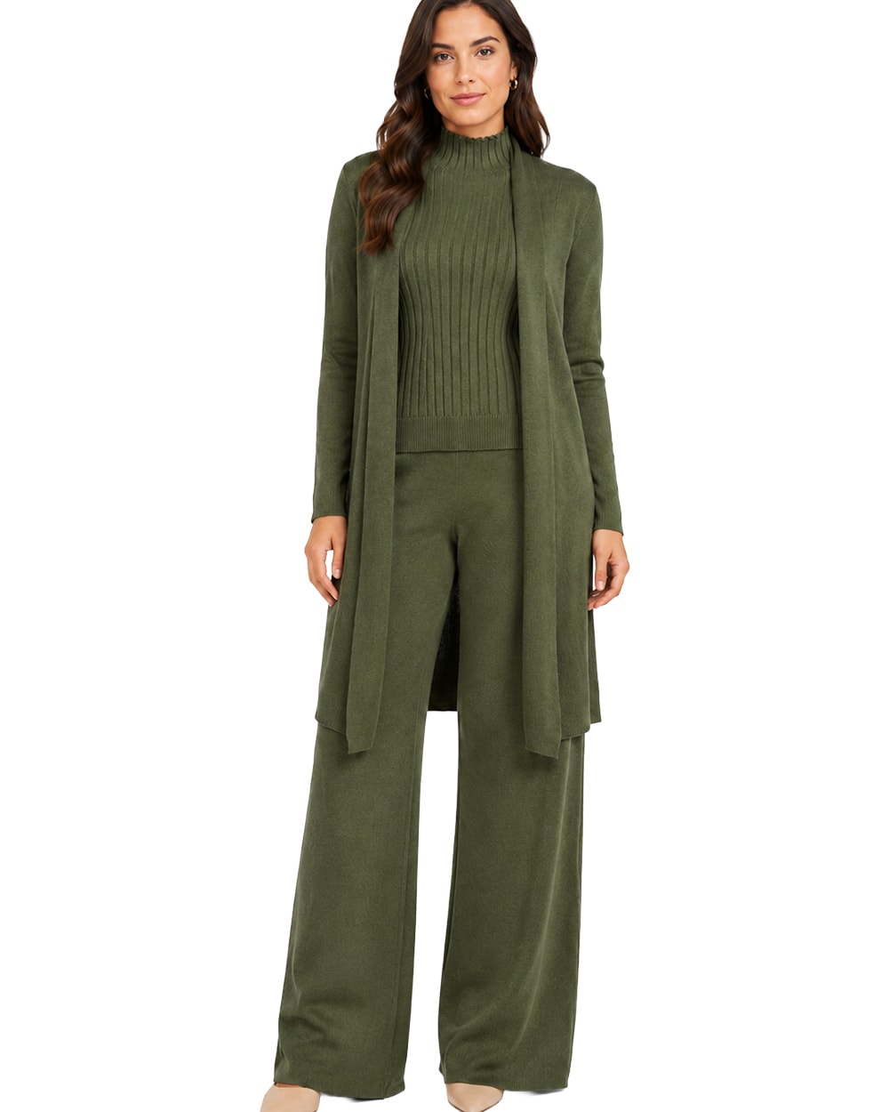 Women's 3-Piece Ribbed Knit Loungewear Set #11