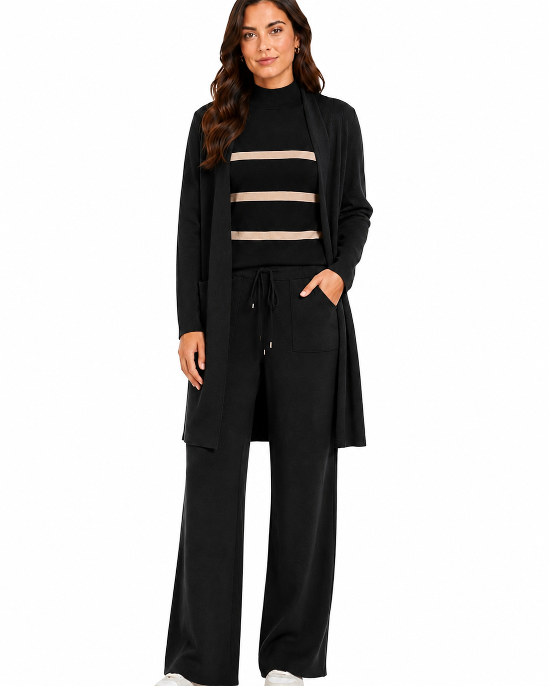 Women's 3-Piece Ribbed Knit Loungewear Set #105