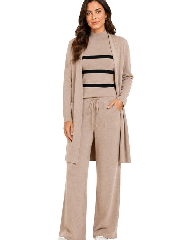 Women's 3-Piece Ribbed Knit Loungewear Set #105