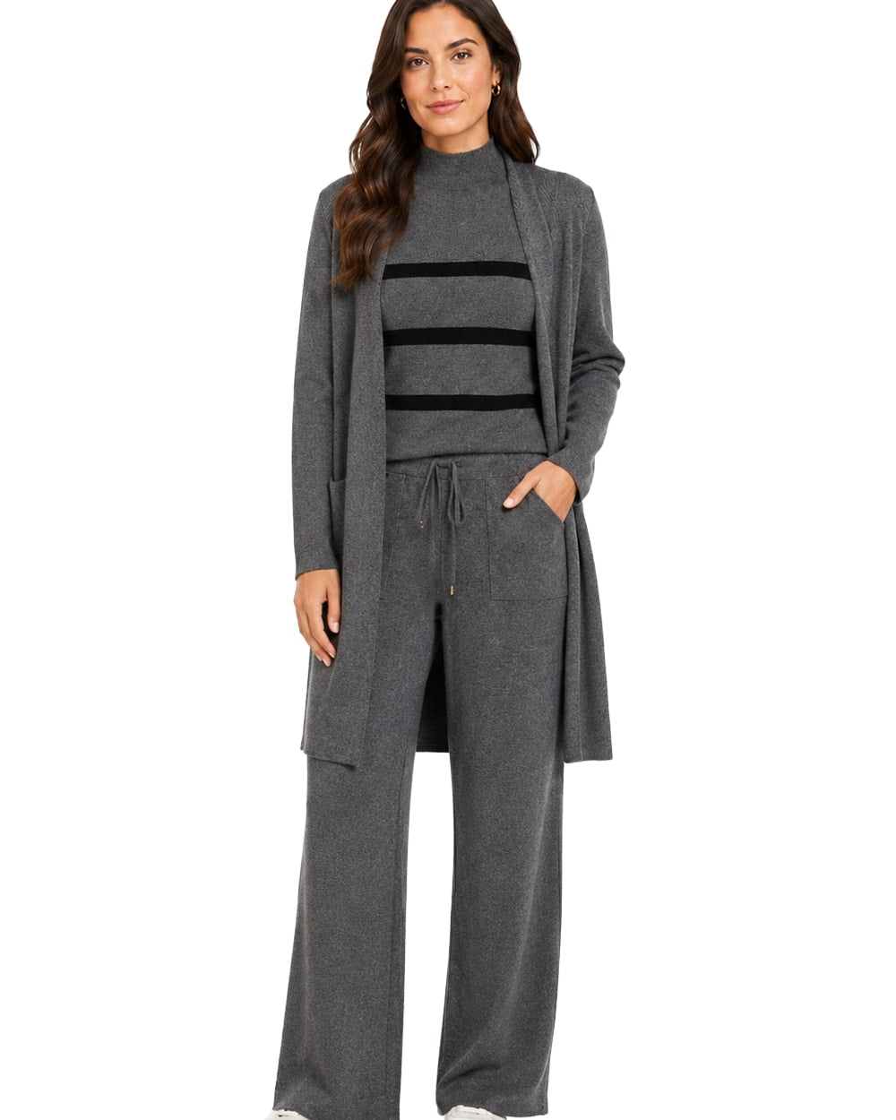 Women's 3-Piece Ribbed Knit Loungewear Set #105