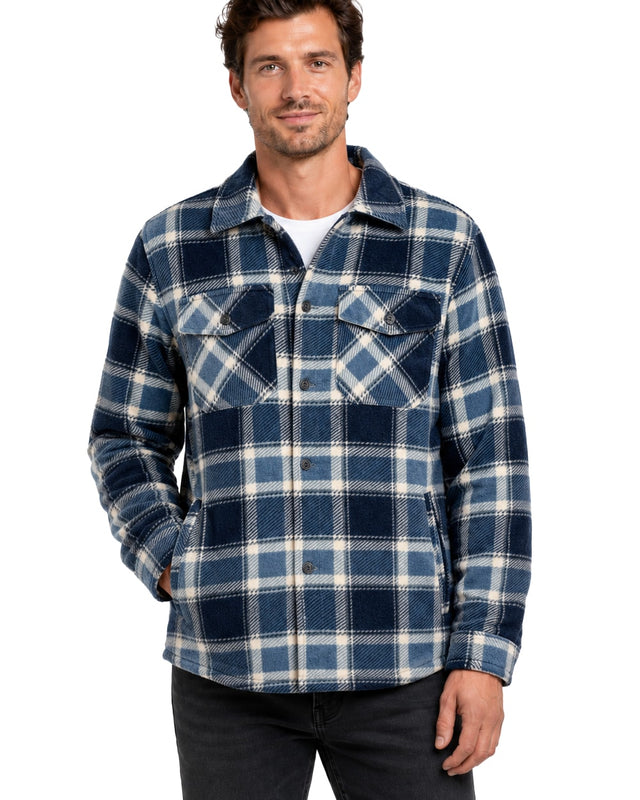 Men's Shacket with Sherpa Lining #634