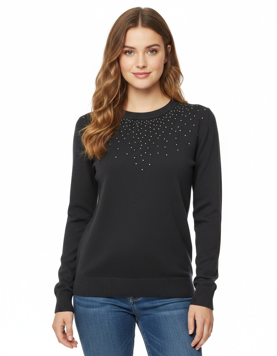 Crewneck Sparkle Sweater